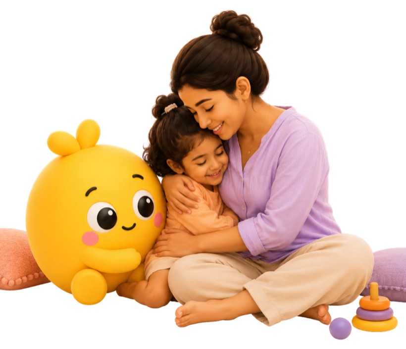 Founder with her daughter